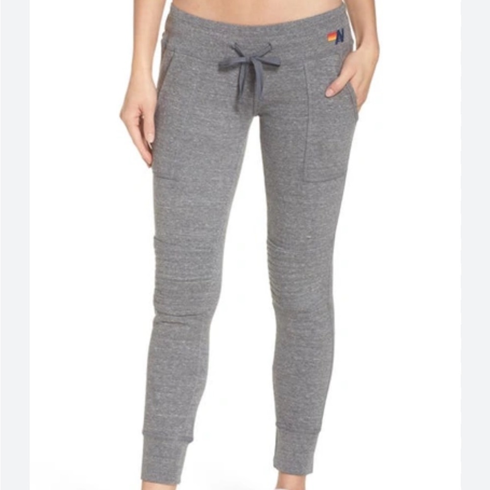 Aviator Nation Grey “Moto” Sweatpants